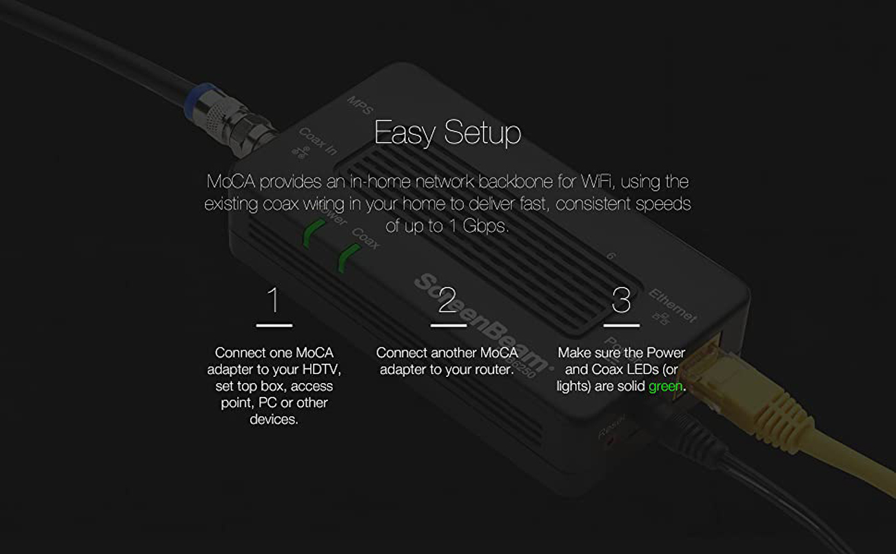 Actiontec MoCA 2.5 Network Adapter